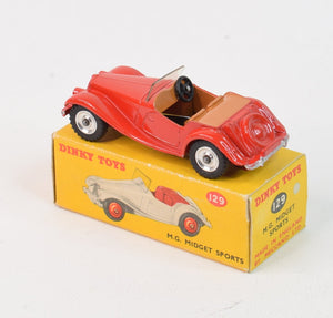 Dinky toys 129 M.G Miget U.S export Issue Very Near Mint/Boxed (Spun hubs) 'Sileby' Collection