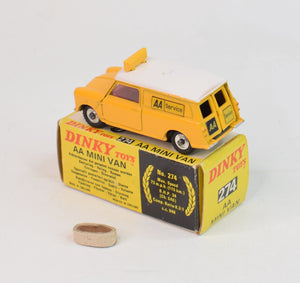 Dinky Toys 274 A.A Minivan Virtually Mint/Boxed (Red Interior)