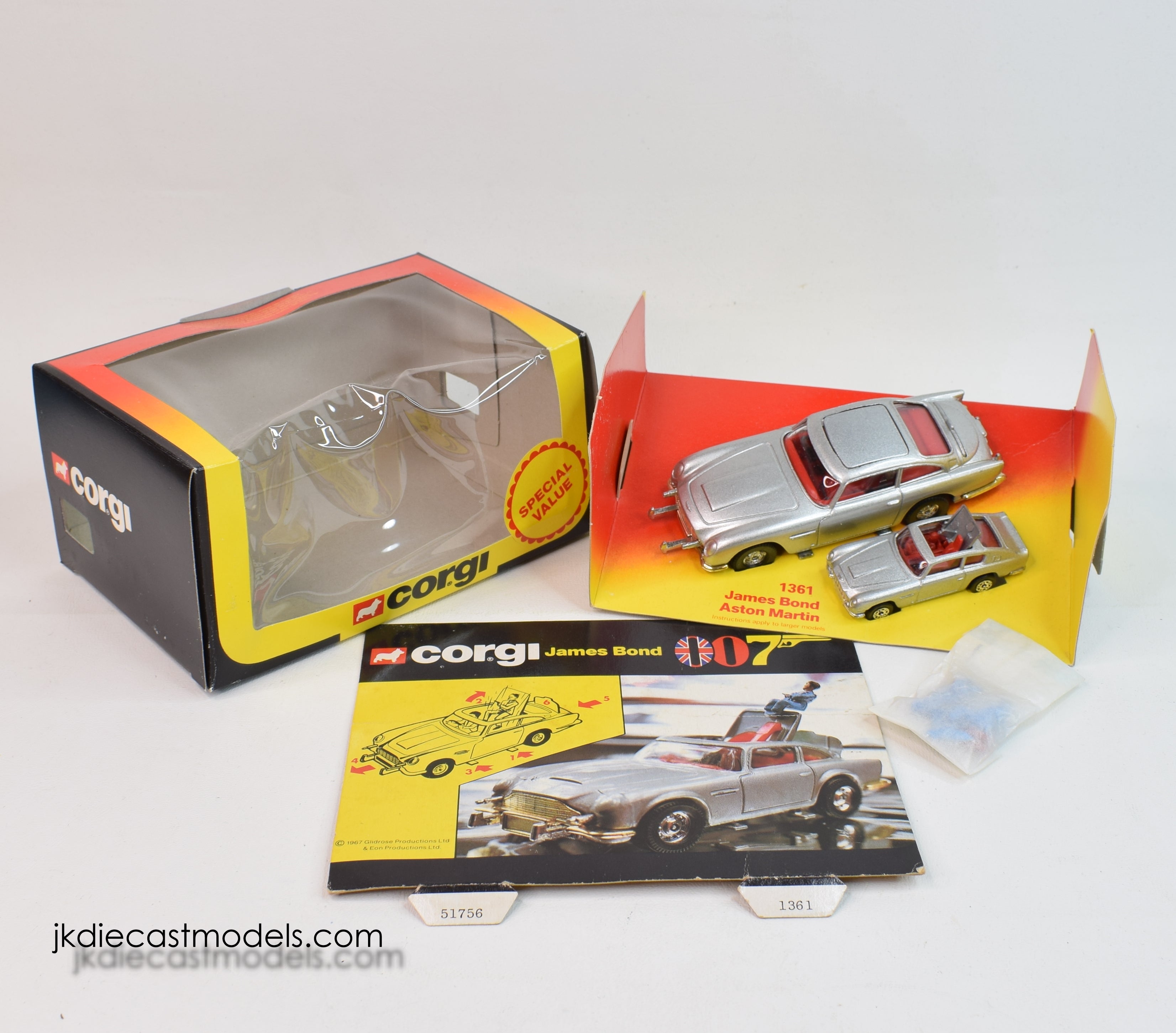 Corgi toys boîte box repro 261 james bond's aston martin db5 Corgi toys boîte box repro 261 james bond's aston martin db5