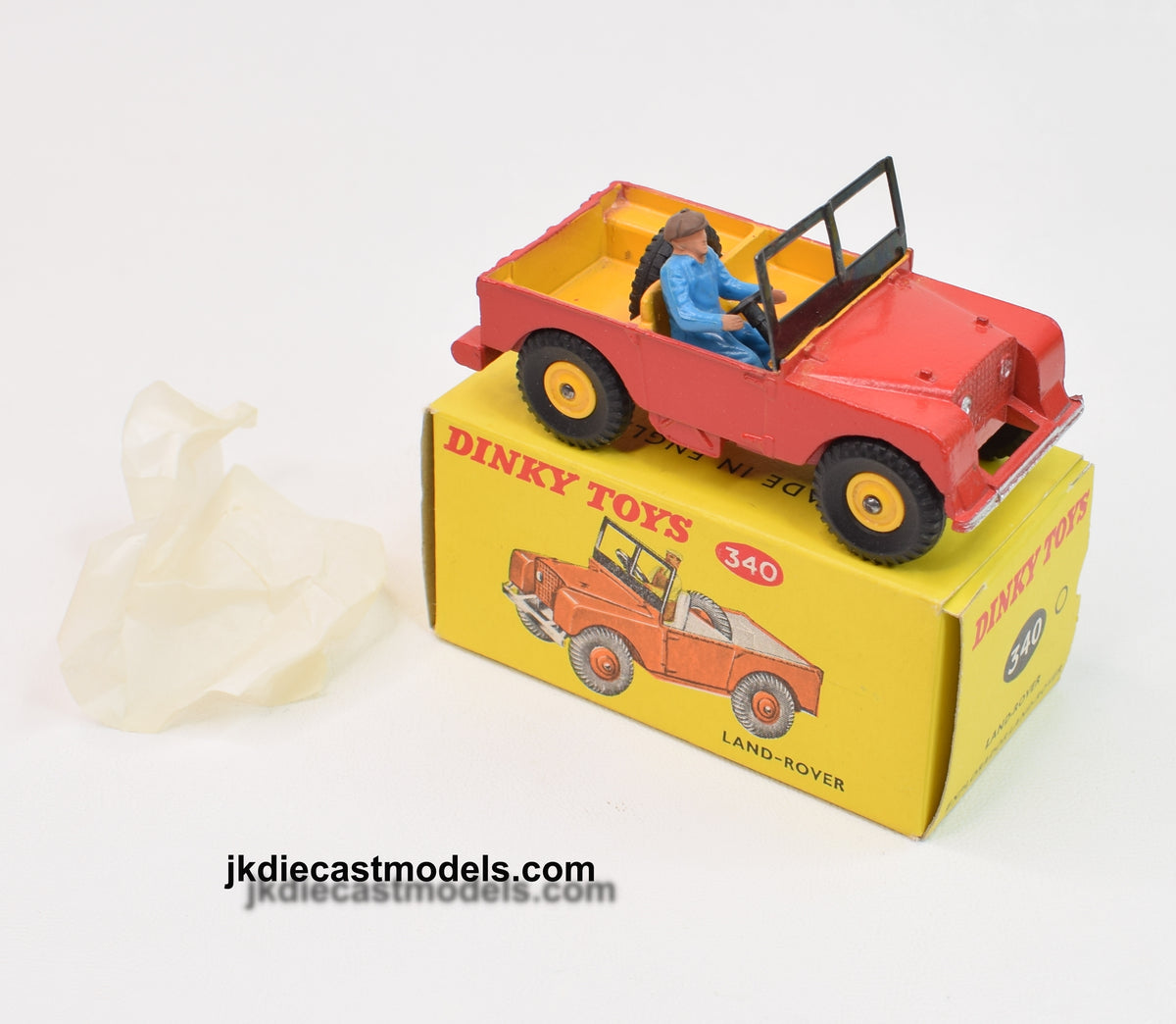 Dinky toy 340 Land-Rover Virtually Mint/Lovely box 'Chris Turner' Collection