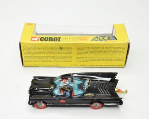 Corgi toys 267 Red Tyre Batmobile Virtually Mint/Boxed (New 'The Lane' Collection)