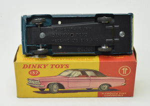 Dinky toy 137 Plymouth Fury Very Near Mint/Boxed 'Brecon' Collection Part 2