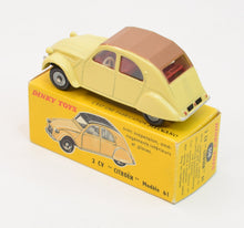 French Dinky 558 Citroen 2cv Virtually Mint/Boxed (Pale Lemon) 'Chris Turner' Collection