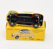 French Dinky 558 Citroen 2cv Virtually Mint/Boxed (Pale Lemon) 'Chris Turner' Collection