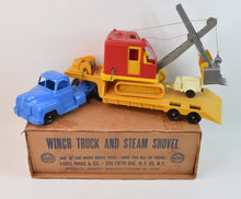 Louis Marx & Co - U.S.A - Winch Truck with Steam Shovel Virtually Mint/Boxed