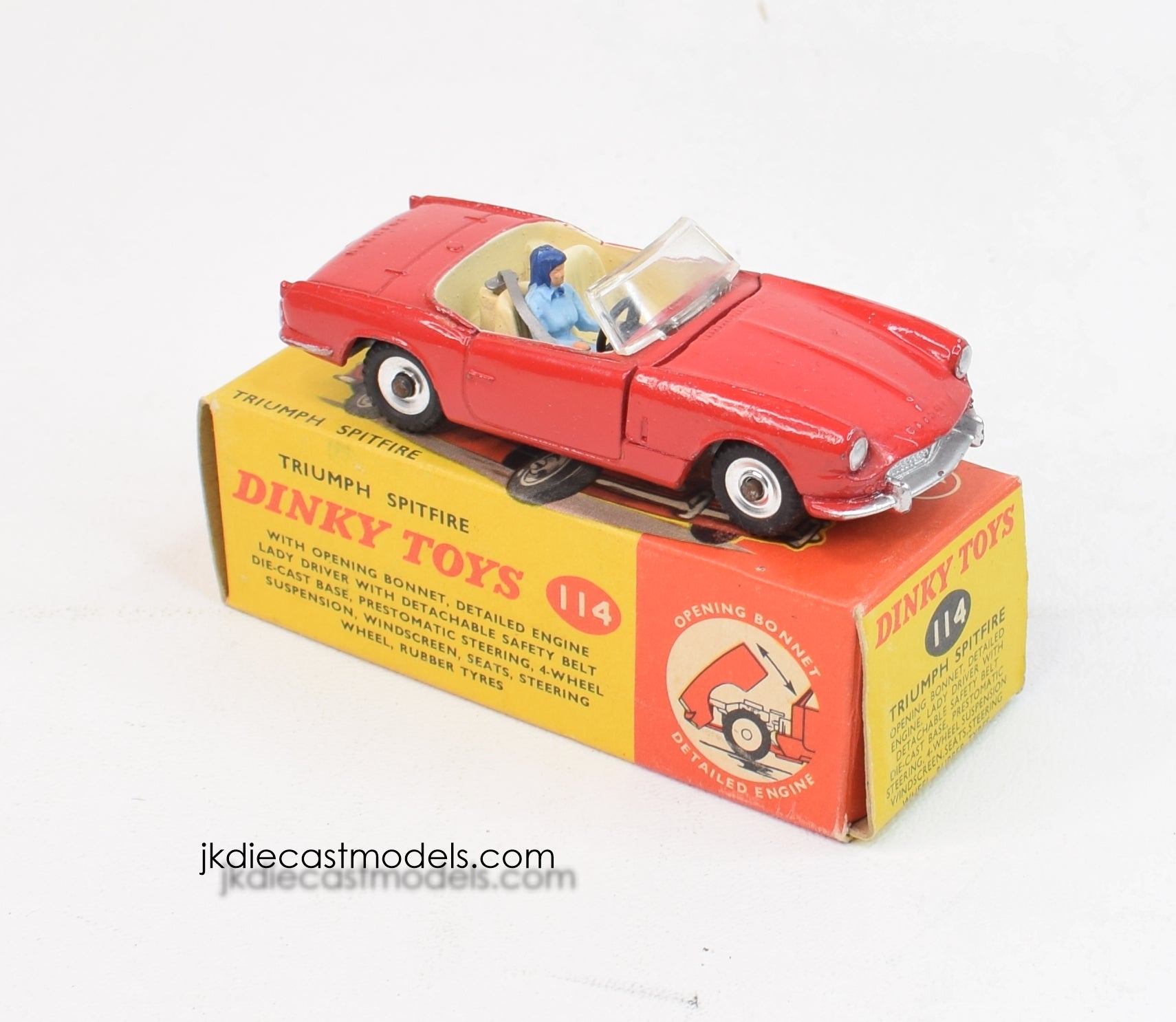 Dinky toy 114 Triumph Spitfire Virtually Mint/Boxed – JK DIE-CAST