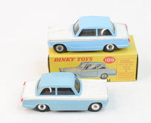Dinky Toys 189 Triumph Herald promotional Very Near Mint/Boxed  (Sky blue/matt baseplate)