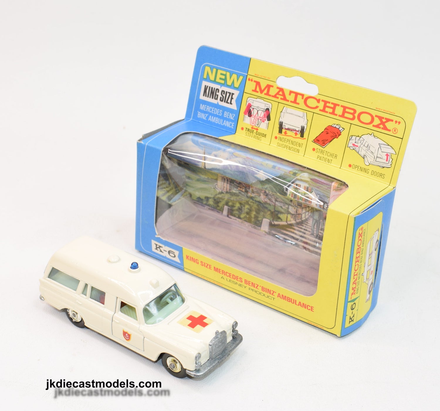 Matchbox King Size K-6 Mercedes-Benz Ambulance Virtually Mint/Lovely box