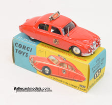 Corgi toys 213 2.4 Jaguar Fire Car Virtually Mint/Boxed