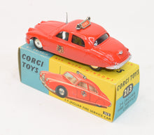 Corgi toys 213 2.4 Jaguar Fire Car Virtually Mint/Boxed