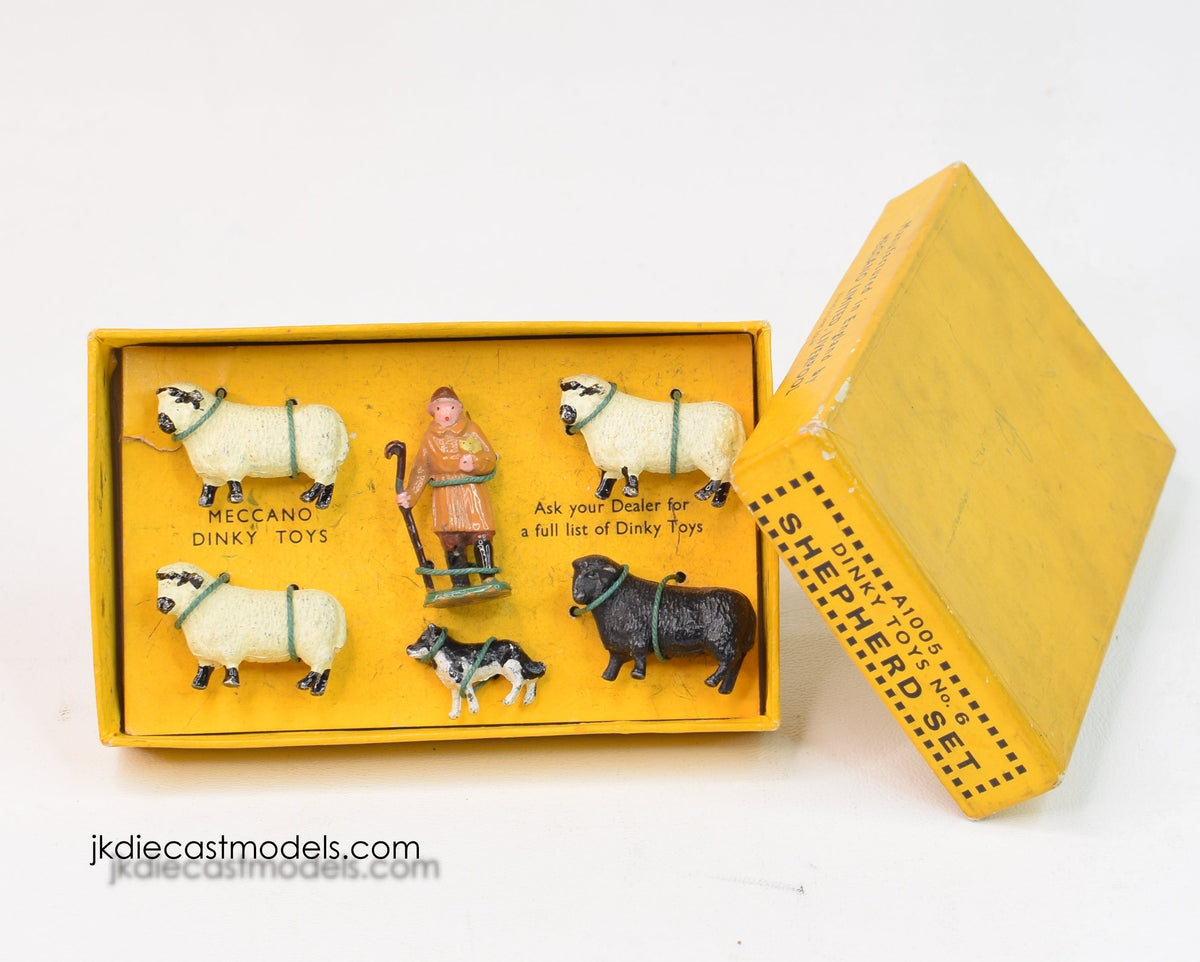 Pre war Dinky toys 6 Shepherd set Virtually Mint/Boxed