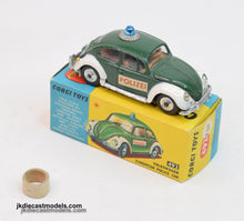 Corgi toys 492 European Police Car Very Near Mint/Boxed 'JJP Vancouver' Collection