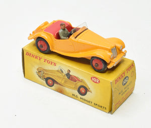 Dinky toy 102 M.G Midget Very Near Mint/Boxed