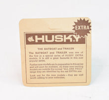 Husky model 1403 Batboat Mint/Boxed.....