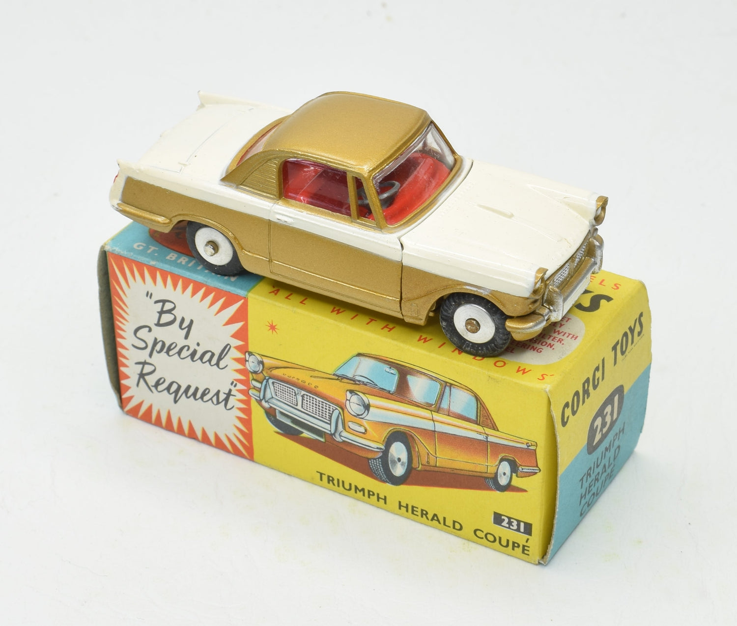 Corgi toys 231 Triumph Herald Virtually Mint/Boxed 'Ribble Valley' Collection
