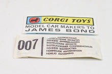 Corgi Toys 261 James Bond DB5 Virtually Mint/Lovely box (Without indicator casting)