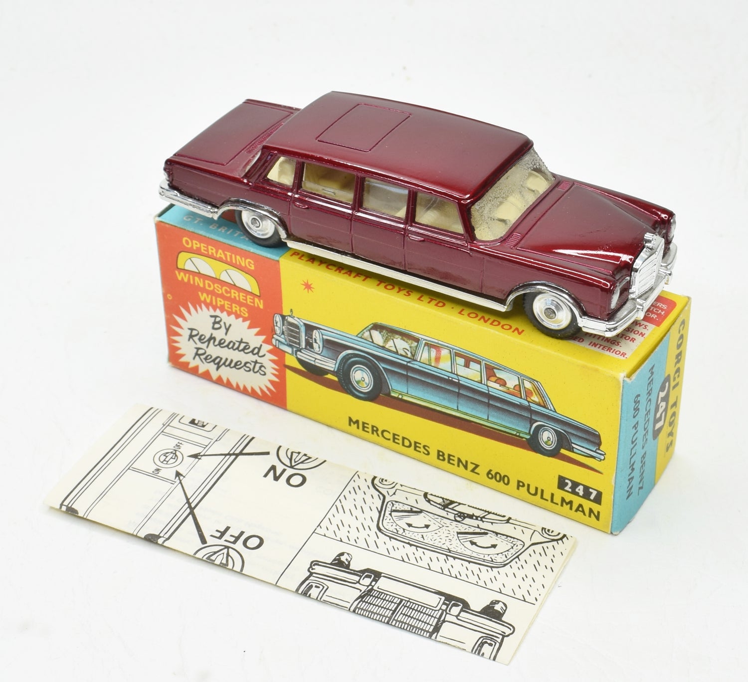 Corgi toys 247 Mercedes 600 Pullman Virtually Mint/Boxed (New The 'Geneva' Collection)