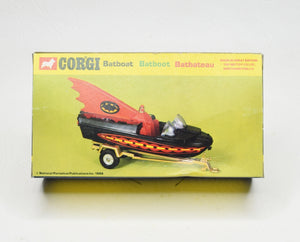 Corgi toys 107 Batboat 2nd issue Virtually Mint/Boxed (New 'The Lane' Collection)