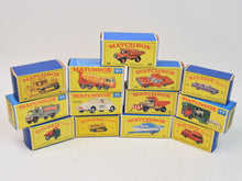 Selection of 13 D,E & F type Matchbox Lesney Empty Cartons