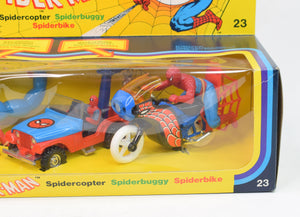 Corgi Gift Set 23 Spider-Man Mint/Lovely box (Rare Spiderbike)