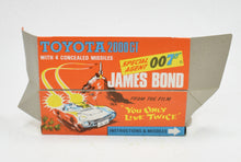 Corgi toys 336 James Bond Toyota Virtually Mint/Boxed (New The 'Geneva' Collection)