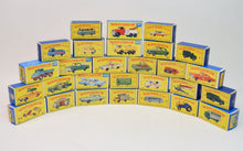 Selection of 28 D,E & F type Matchbox Lesney Empty Cartons