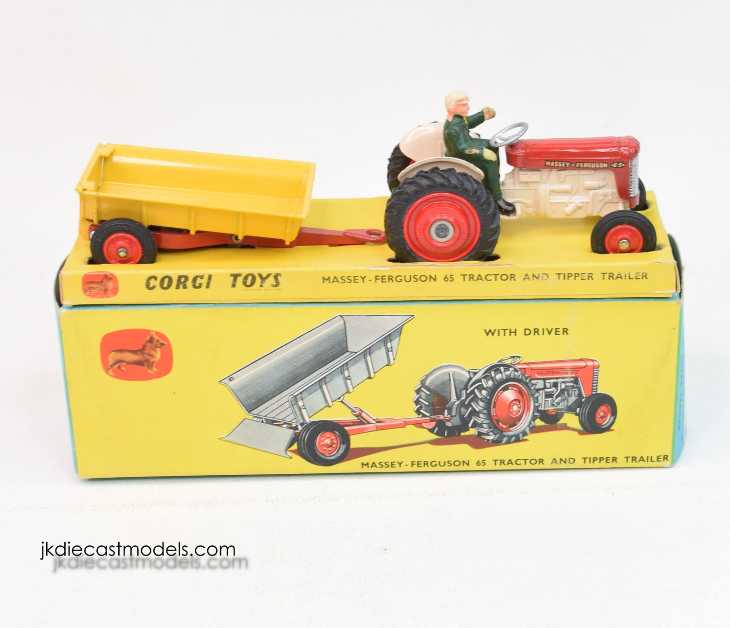 Corgi Toys Gift set 29 Massey-Ferguson 65 with tipper trailer Tractor Virtually Mint/Lovely box