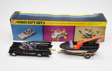 Corgi toys Gift set 3 Very Near Mint/Boxed (Purple screens)