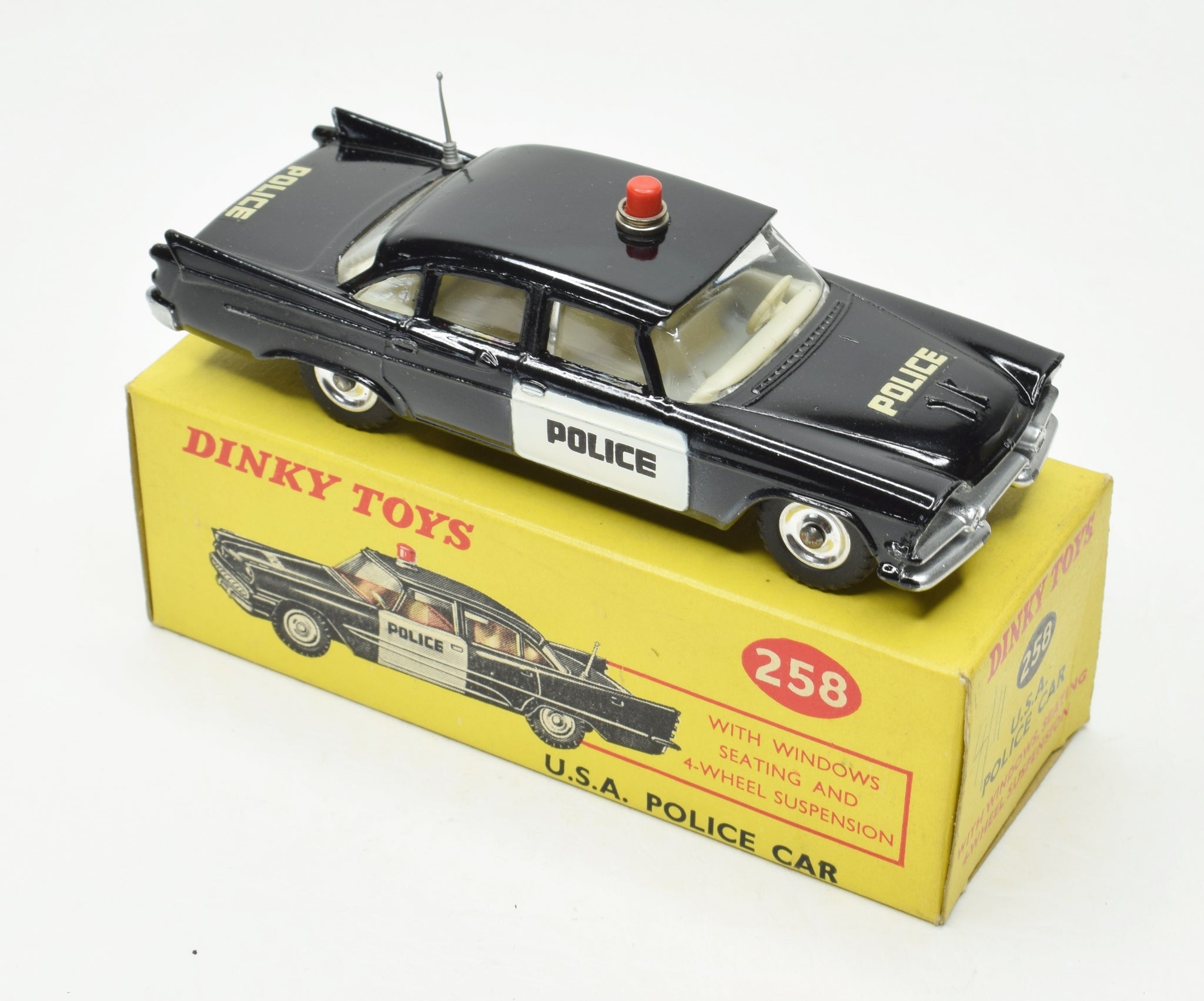 Dinky Toys No. 258 Dodge Royal Sedan Police 1958 (Gebraucht) in Münchenstein für CHF 29.9 - mit Dinky Toys No. 258 Dodge Royal Sedan Police 1958 (Gebraucht) in Münchenstein für CHF 29.9 - mit