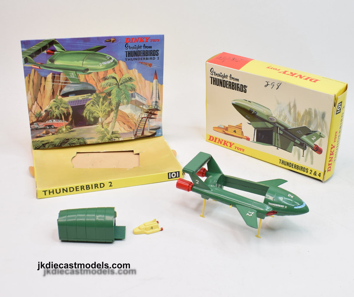 Dinky toy 101 Thunderbird 2 + 4 Virtually Mint/Boxed