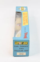 Spot-on 212 Car, Dinghy & Trailer set Virtually Mint/Boxed (Rare Plinth).