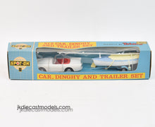 Spot-on 212 Car, Dinghy & Trailer set Virtually Mint/Boxed (Sunbeam version)