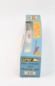 Spot-on 212 Car, Dinghy & Trailer set Virtually Mint/Boxed (Sunbeam version)