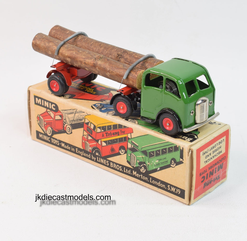 Tri Ang Minic 74m Articulated Log Lorry Virtually Mint Boxed Jk Die Cast Models