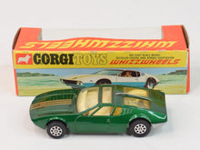 Corgi toys 203 Mangusta de Tomaso Virtually Mint/Lovely box (Intact aerial)