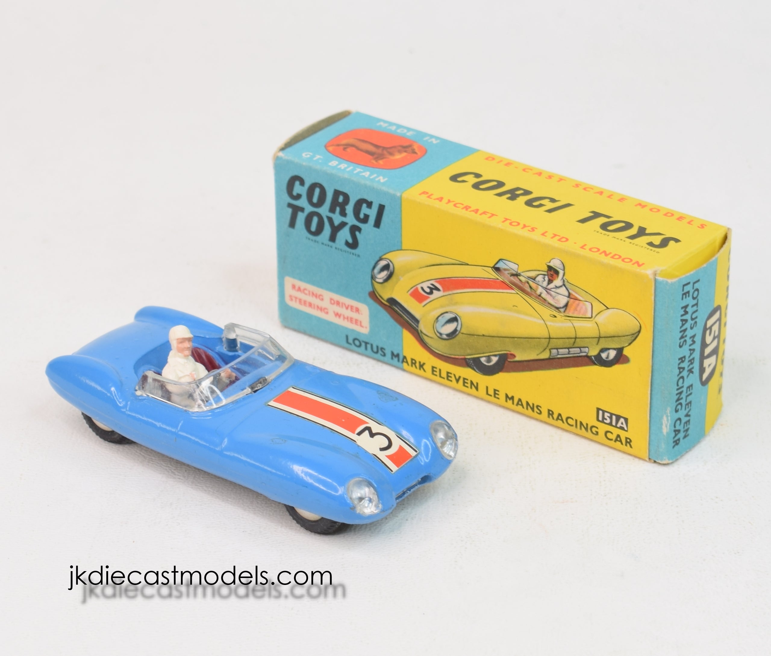CORGI 151A Scale 1/43 | LOTUS MARK ELEVEN LE MANS N 7 BLUETTE CORGI 151A Scale 1/43 | LOTUS MARK ELEVEN LE MANS N 7 BLUETTE