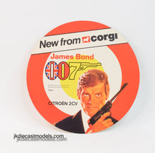 Corgi James Bond 'F.Y.E.O' shop display card