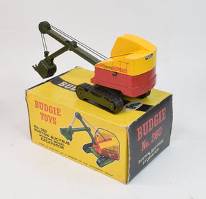 Budgie Excavator with rubber tracks Virtually Mint/Boxed