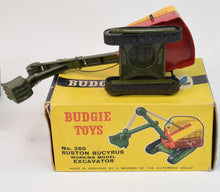 Budgie Excavator with rubber tracks Virtually Mint/Boxed