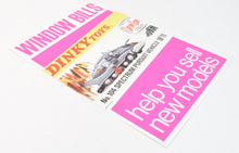 Window Bills Dinky toys 104 Spectrum Pursuit Vehicle - A4 card trade poster