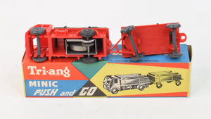 Tri-ang Minic Push & Go Log Truck & Trailer Virtually Mint/Boxed