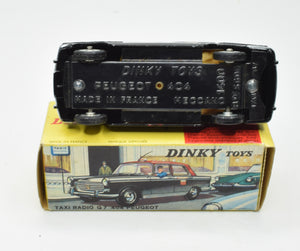 French Dinky 1400 Peugeot 404 Taxi Very Near Mint/Boxed