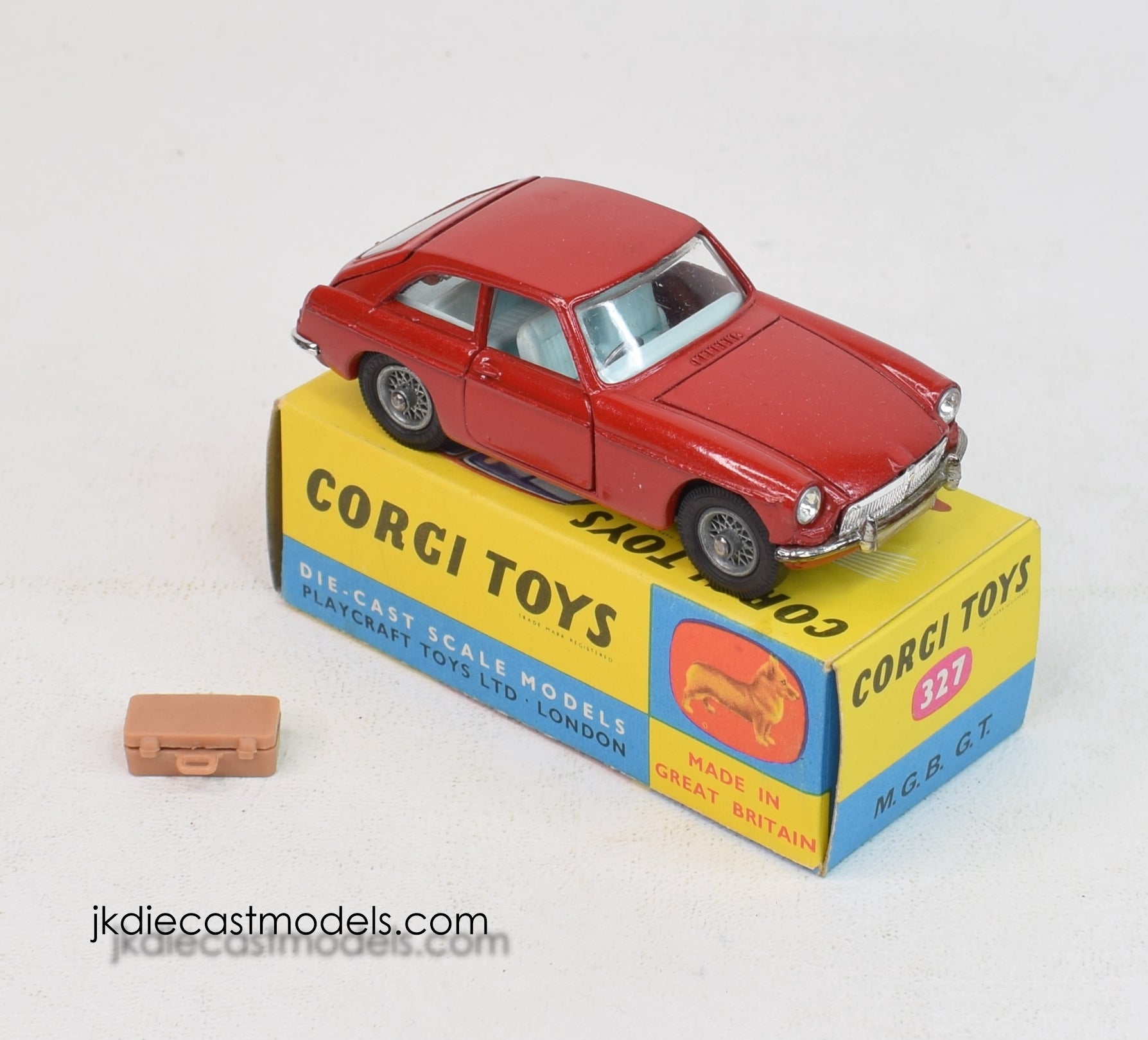 Corgi Miniature Voiture MG Type B GT N°327 - Échelle 1/45 - Collection Corgi