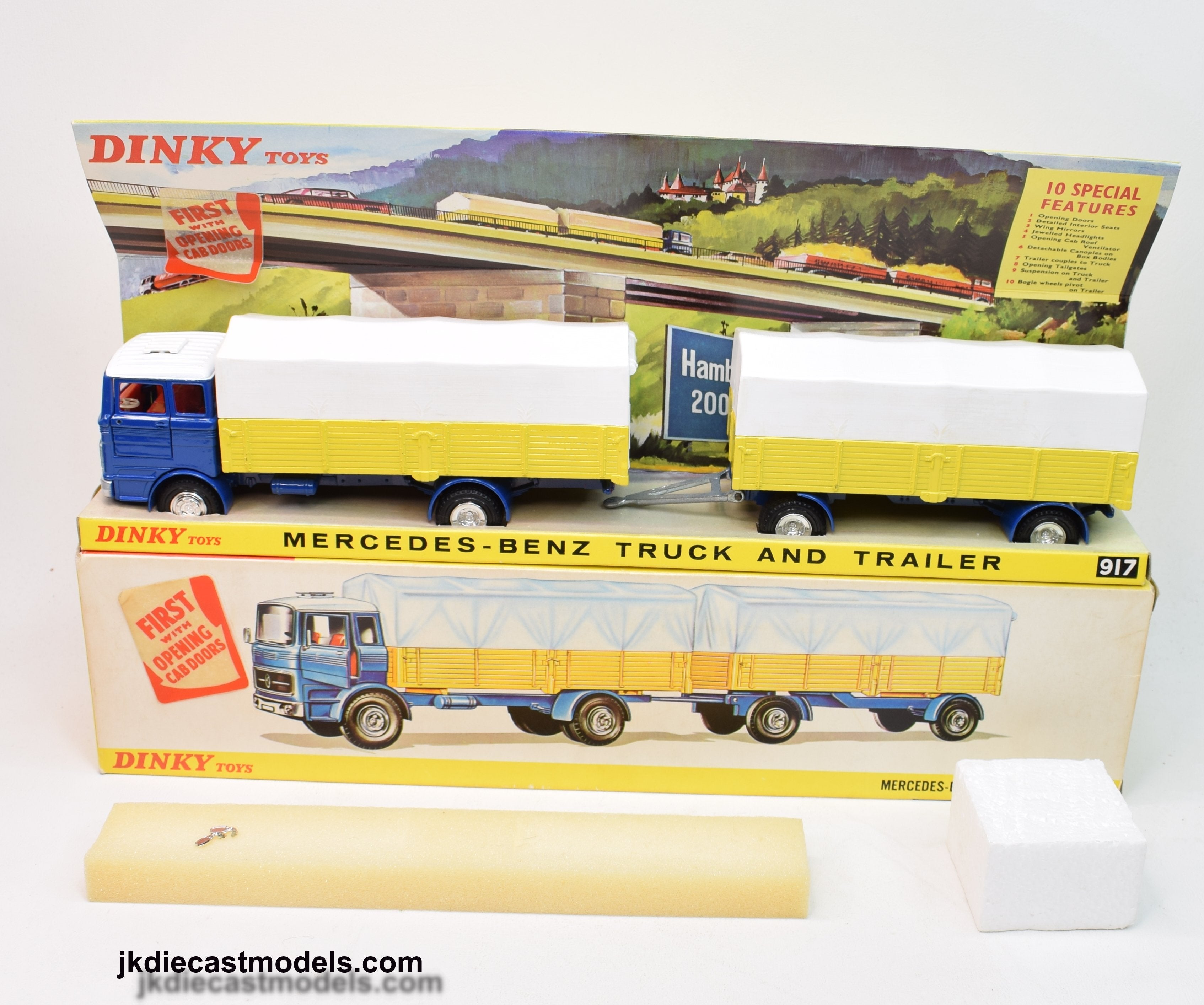 Dinky toys 917 Mercedes Truck & Trailer Virtually Mint/Boxed – JK