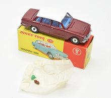 Dinky toys 135 Triumph 2000 Promotional Very Near Mint/Boxed (Cherry Red & White with Blue interior)