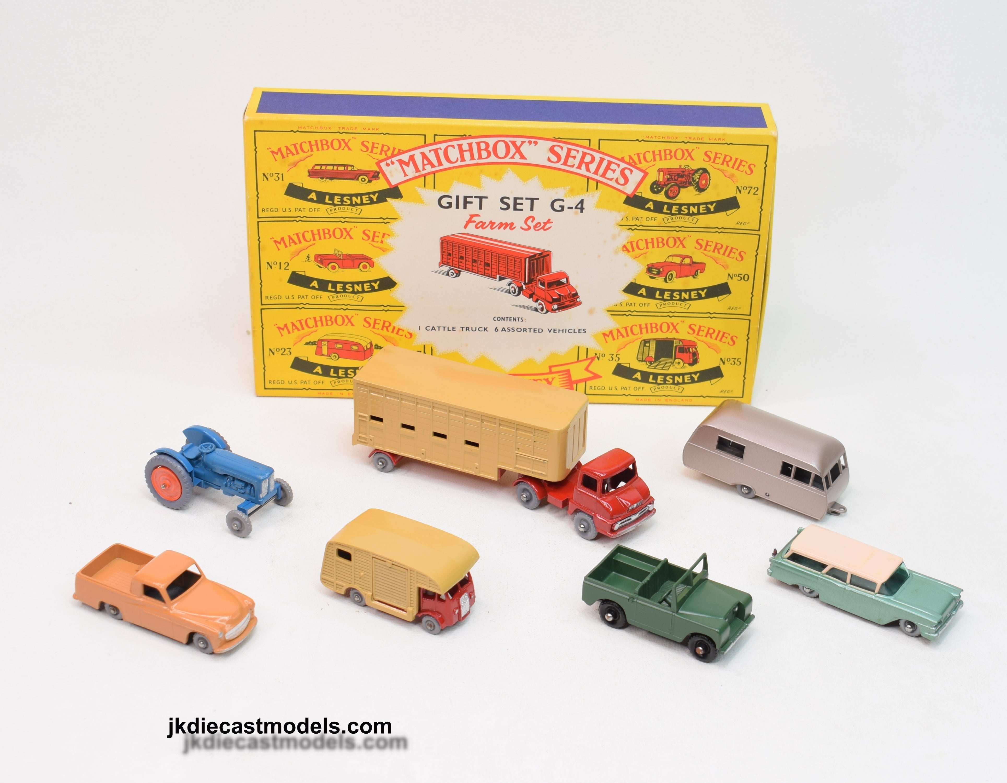 Matchbox G 4 Farm gift set Virtually Mint Boxed C Box JK DIE CAST MODELS