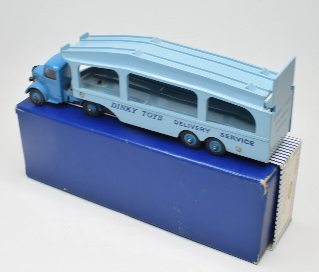 Dinky Toys GB N°982 - Camion Transport Pullmore Avec Remorque - Bedford - Bleu - En Boîte