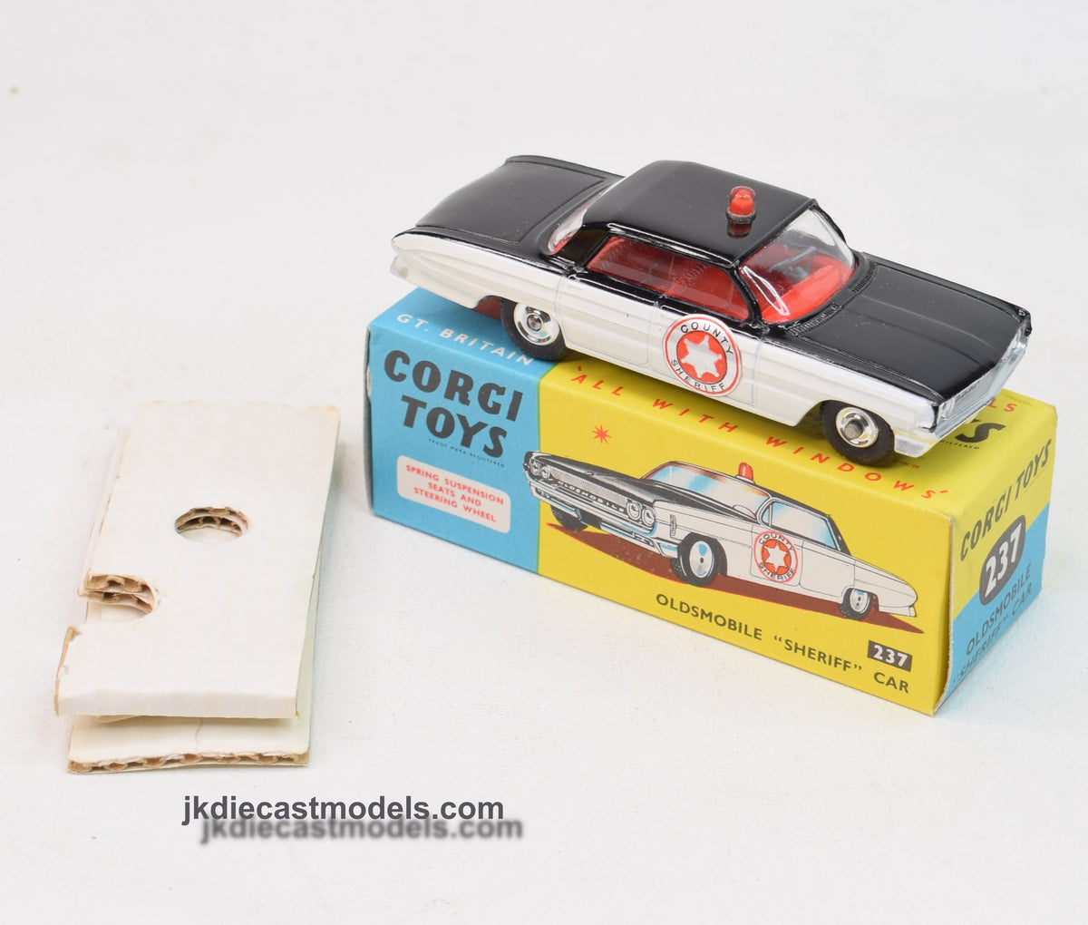 Corgi 237 Oldsmobile Sheriff Car Virtually Mint/Lovely box 'Chris Turner' Collection