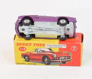 Dinky toy 114 Triumph Spitfire Virtually Mint/Boxed