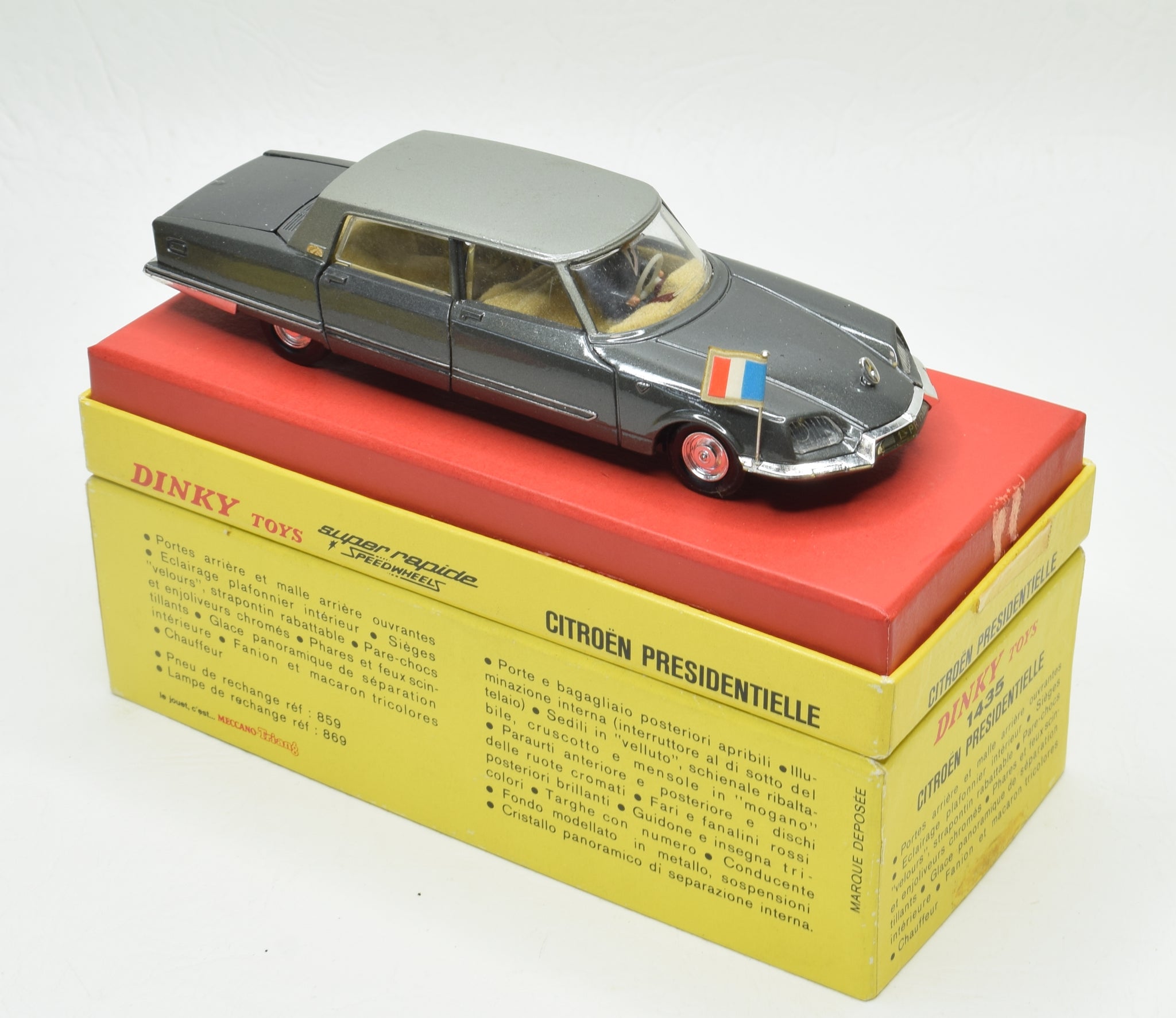 DINKY TOYS 1435 CITROËN PRÉSIDENTIELLE BOITE COPIE UK DINKY TOYS 1435 CITROËN PRÉSIDENTIELLE BOITE COPIE UK